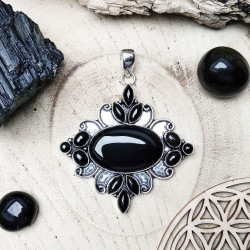 Grand pendentif bohème chic...