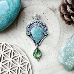 Pendentif bohème chic en...