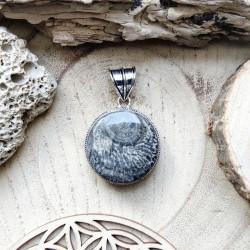 Pendentif rond bohème chic...