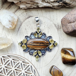 Grand pendentif bohème chic...