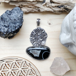 Pendentif fleurs bohème...