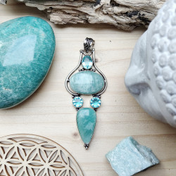 Grand pendentif bohème chic...